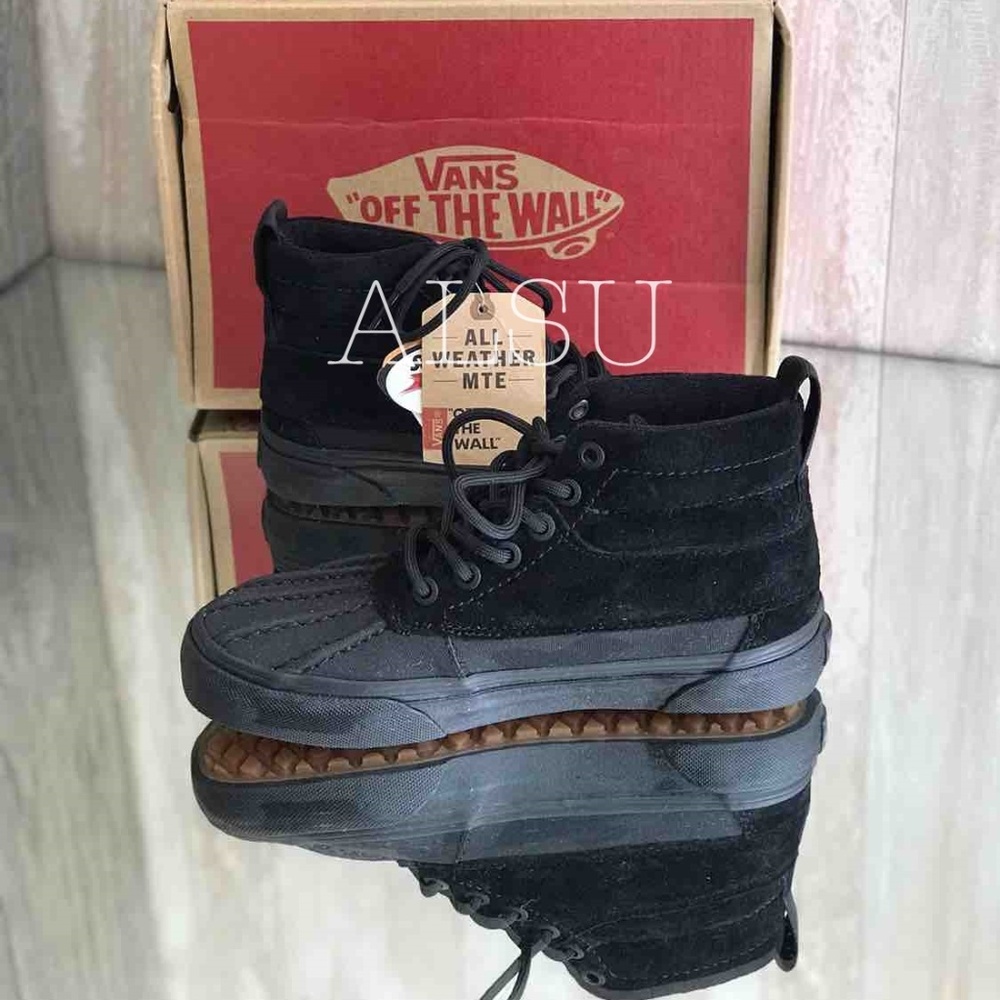 NWT SK8-HI Del Plato MTE Black Kid’s AUTHENTIC - Picture 3 of 8